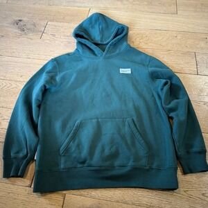 BeardedGoat Hoodie Mens Large Green Pullover Sweatshirt Soft Goods Casual (1342)